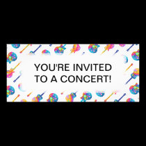 Guitar Reflections Invitation invitations
