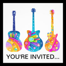 Guitar Reflections invitations