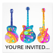 Guitar Reflections Personalized Announcement