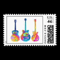 Guitar Reflections stamps