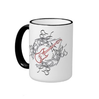 Guitar Rock Tribal Mug mug