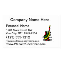 guitar rocks rasta text holding up electric business card templates