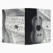 Guitar & Sheet Music 1" Binder