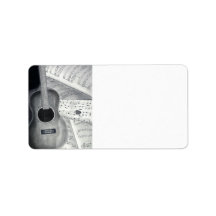 Guitar & Sheet Music Address Labels