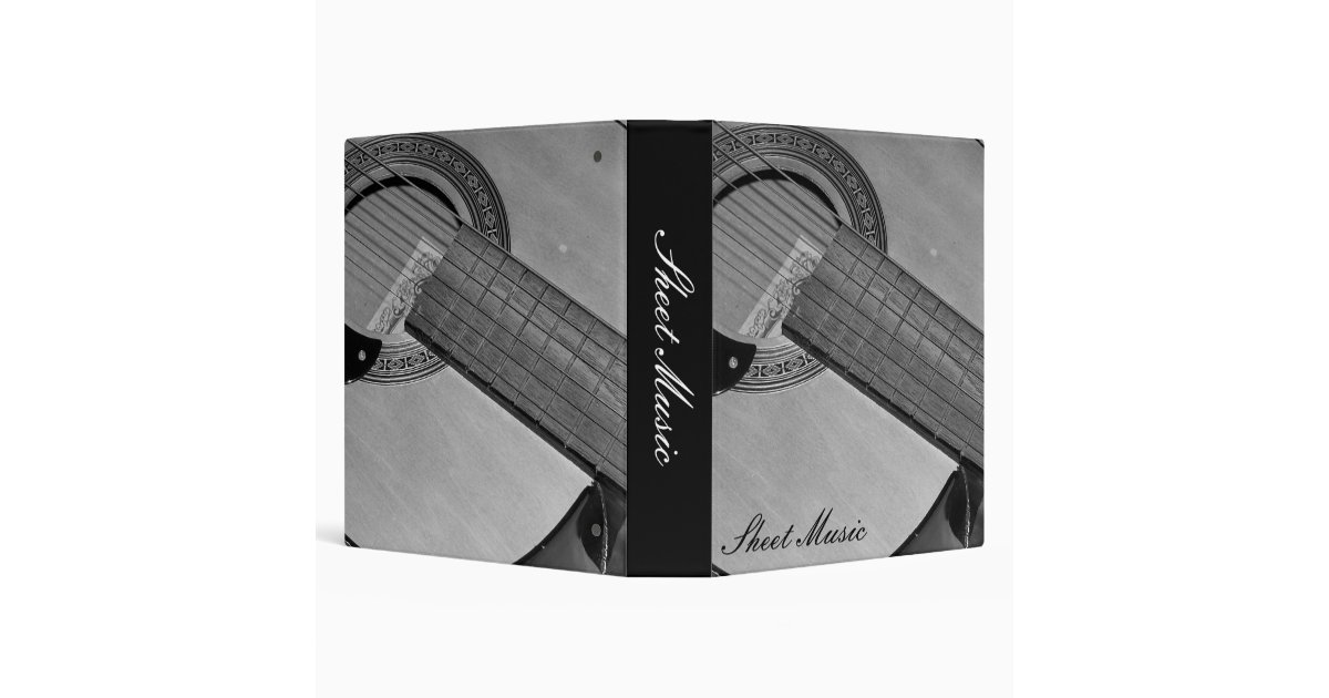 Guitar Sheet Music Binder Zazzle