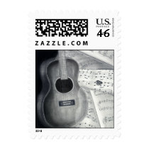 Guitar & Sheet Music Stamps