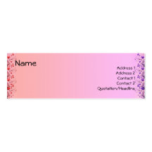 Guitar - Skinny Business Card Template