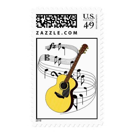 Guitar Stamp Zazzle