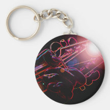 Guitar Star Keychain