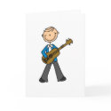 Guitar Stick Figure Card