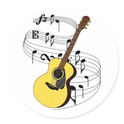 Guitar stickers