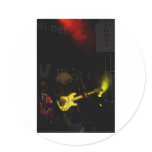guitar round stickers