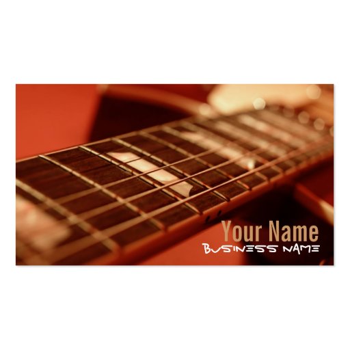 Guitar Strings Business Cards (front side)