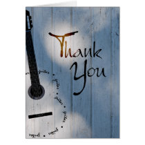 Guitar Thank You Note cards