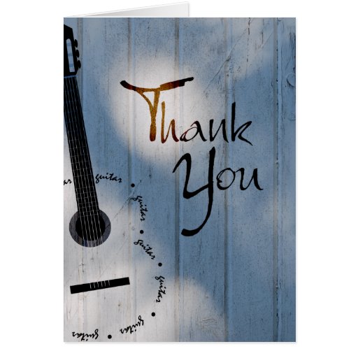 thank you letter guitar guitar thank you note card zazzle thank you letter guitar guitar thank you note card zazzle