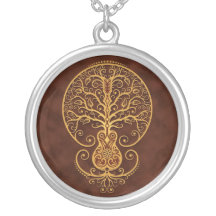 Guitar Tree (brown) Custom Necklace