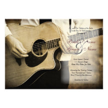 Guitar Wedding Invitation