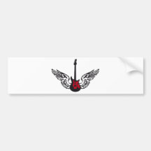 guitar wings bumper stickers