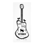 Guitar with Love Birds Personalized Announcements