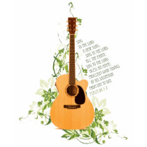 Guitar with Vines t-shirts