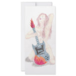 Guitar Woman Rack Card