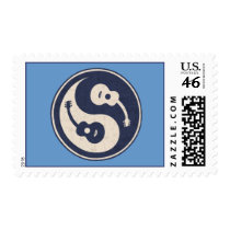 Guitar Yang -blue Postage Stamp