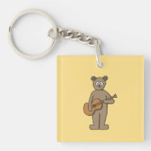 Guitarist. Acrylic Key Chains