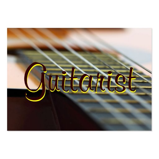 Guitarist Business Card Template (back side)