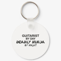 Guitarist Deadly Ninja by Night keychains by poorrichards Guitarist Deadly Ninja by Night keychains