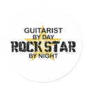 Guitarist Rock Star by Night stickers