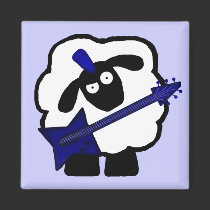 Guitarist Sheep Magnet magnets