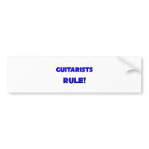 Guitarists Rule! bumper stickers