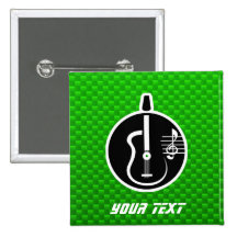 Guitarra acústica verde pin