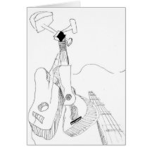 Guitarras cubistas felicitación
