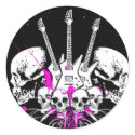 guitars and skulls stickers