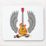 Guitars and wings talk mousepad