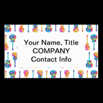GUITARS Customizable BUSINESS CARDS business cards