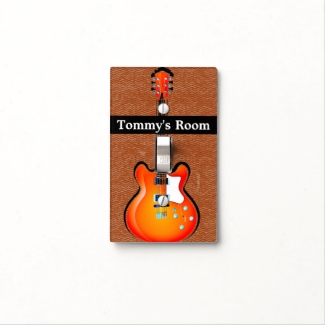Guitars Design Light Switch Cover