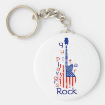guitars-players-rock key chains