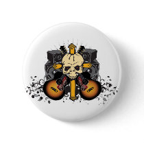 Guitars Speakers and Skull buttons