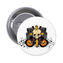 Guitars Speakers and Skull buttons