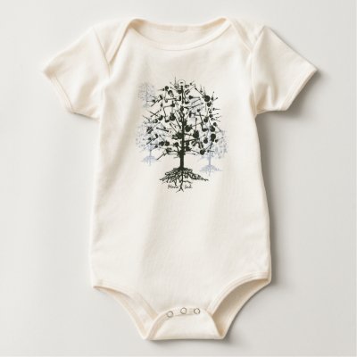 Guitars Tree Roots Infant Organic  / Creeper T-shirts by modeink