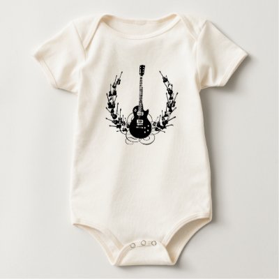 Guitars Wreath Design Tshirt by modeink