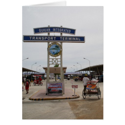 Guiuan bus terminal cards