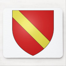 Gules a bend or, Netherlands Mouse Pad