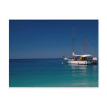 Gulet moored off town beach, Olu Deniz, Turkey Postcard
