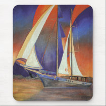 Gulet Under Sail mousepads