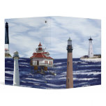 Gulf Coast lighthouses Vinyl Binders