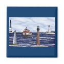 Gulf Coast lighthouses magnet by onthebay Gulf Coast lighthouses magnet