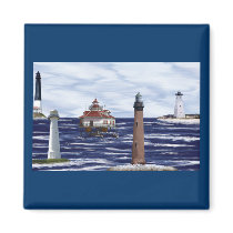 Gulf Coast lighthouses magnet